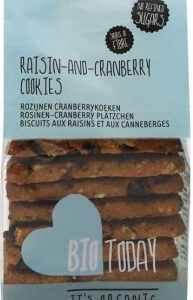Μπισκότα με Σταφίδα & Κράνμπερι BioToday