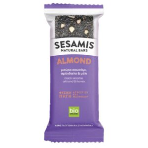 Παστέλι Μαύρο Σουσάμι, Αμύγδαλο και Μέλι Sesamis
