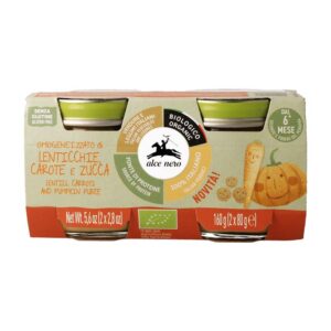 Βρεφική Κρέμα από Φακές, Καρότα και Κολοκύθα (από 6 μηνών)